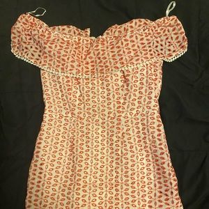 Red & White Mini Dress